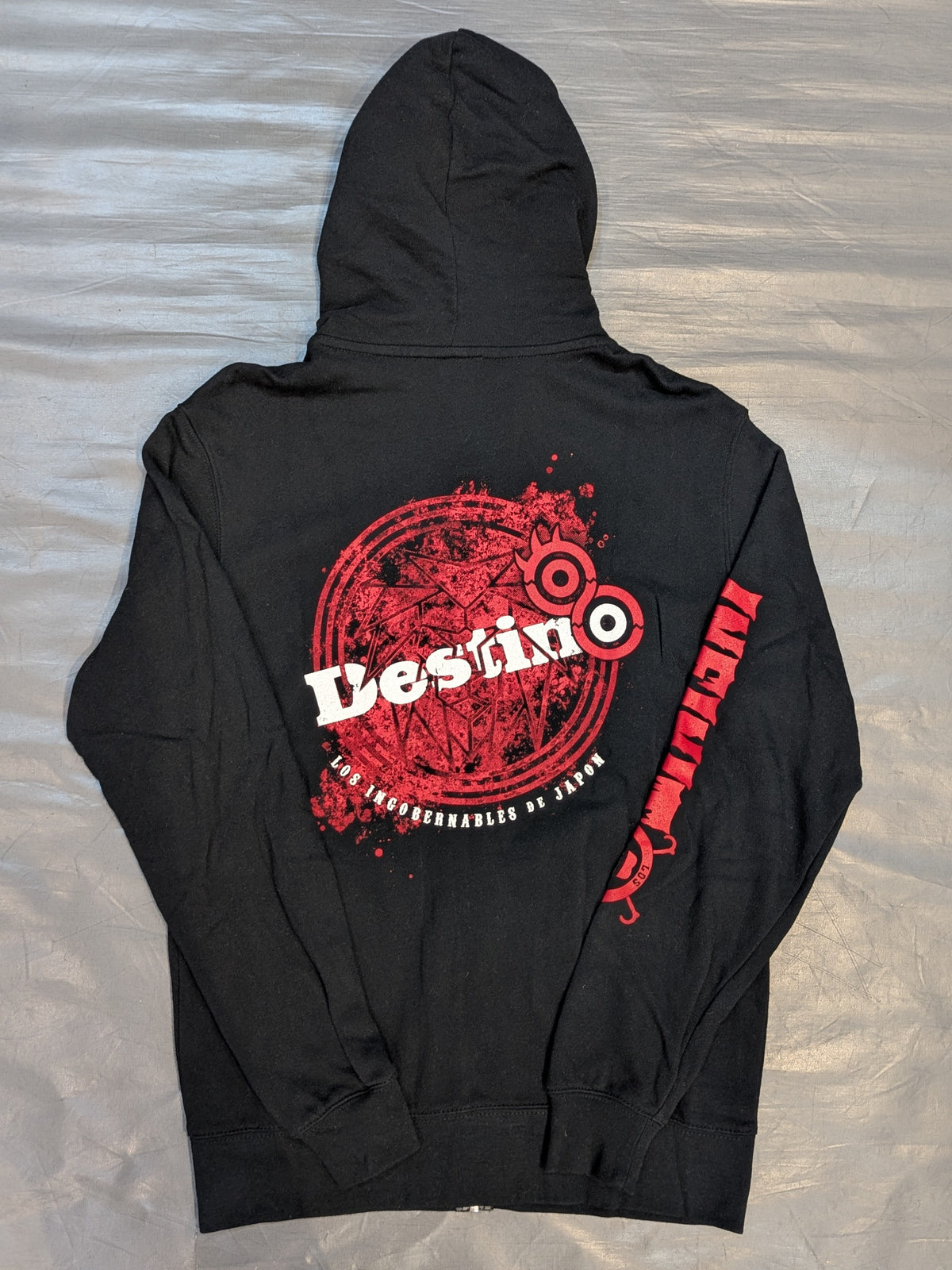 Tetsuya Naito "INFINITO" Zip hoodie  (2) (Black×Red)