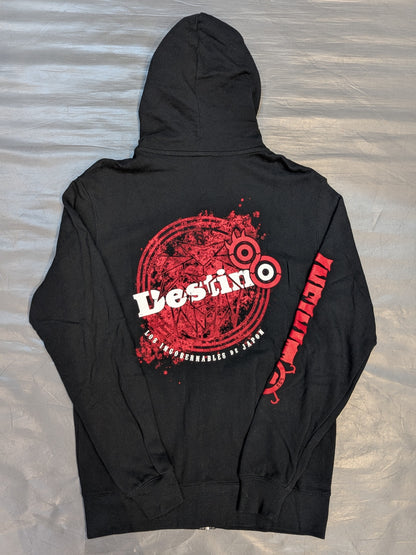 Tetsuya Naito "INFINITO" Zip hoodie  (2) (Black×Red)