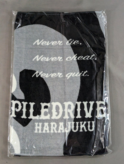 Pile Driver Harajuku "PILEDRIVER HARAJUKU" face towel