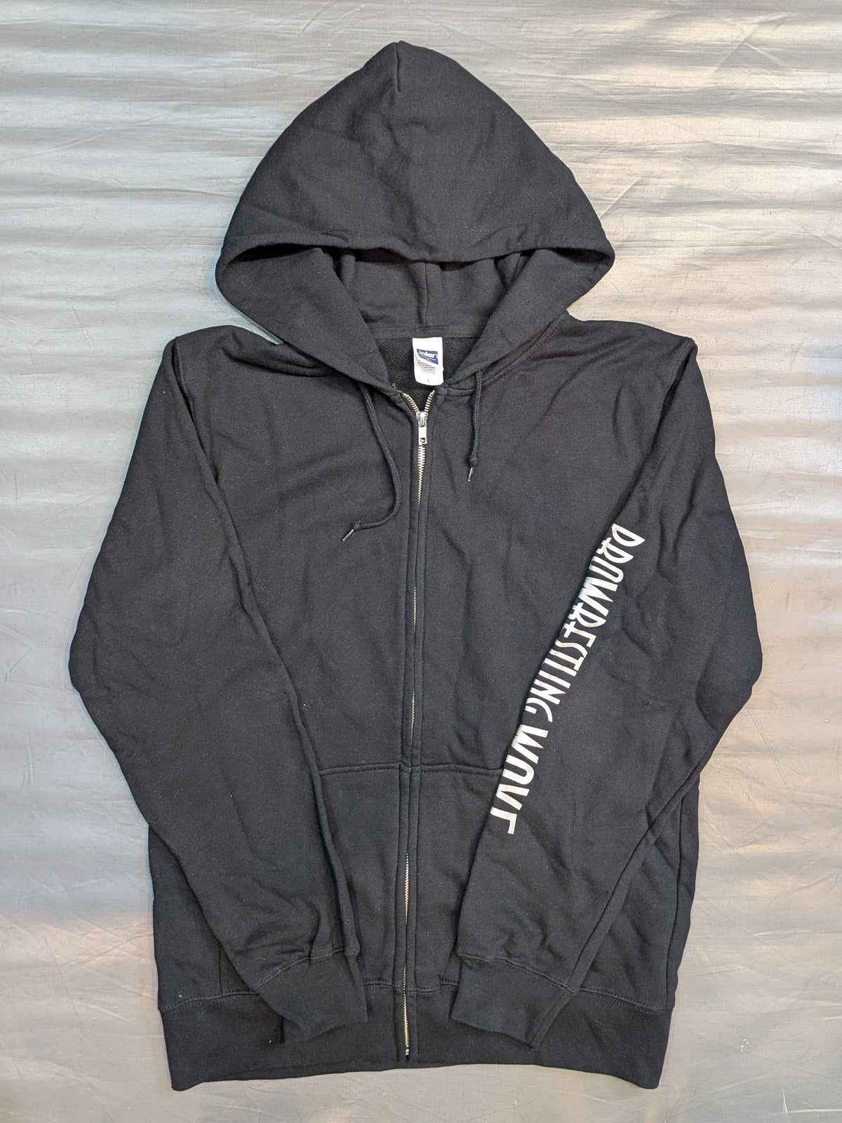 Yumi Ohka "GANMEN KICK" zip hoodie  (black)