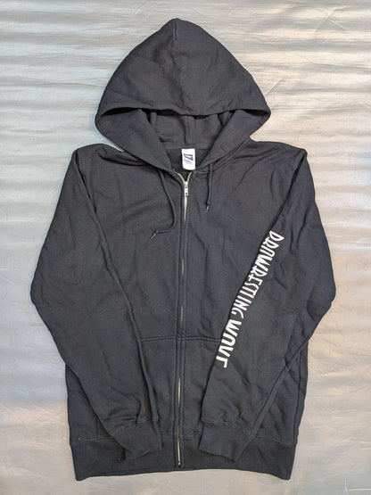 Yumi Ohka "GANMEN KICK" zip hoodie  (black)