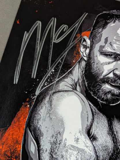Jon Moxley  hand signed autograph Pro-Photo 