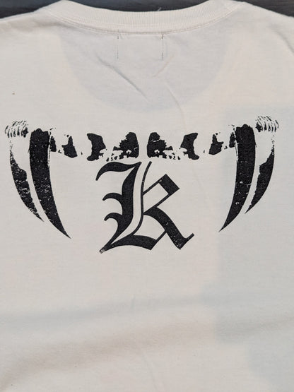KENTA「CHAMP IS HERE GO 2 SLLEP GAME OVER」Tシャツ(ホワイト)