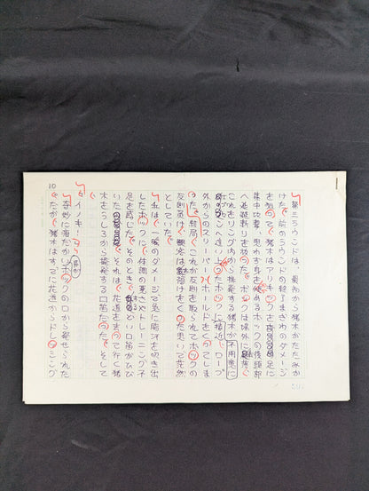 ★直木賞作家 生原稿★ 村松友視 別冊ゴング1982年10月号掲載「神話は崩れた」