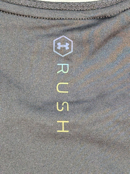 BLK/BLK UA ラッシュ ライオンマーク アーマーショートスリーブ