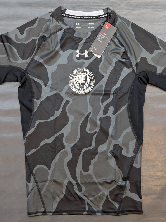 BLK/HGY UA Heat Gear Lion Mark Short Sleeve