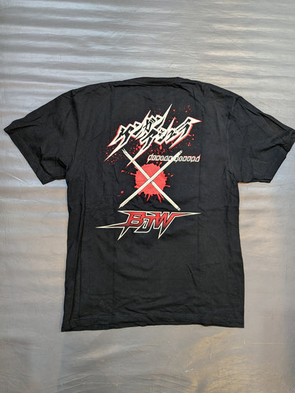 【岡林裕二 直筆サイン入り】大日本プロレス×ケンガンアシュラ「関林ジュン」コラボTシャツ