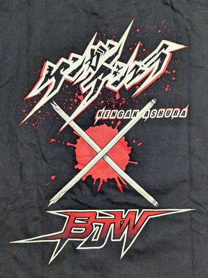 【岡林裕二 直筆サイン入り】大日本プロレス×ケンガンアシュラ「関林ジュン」コラボTシャツ