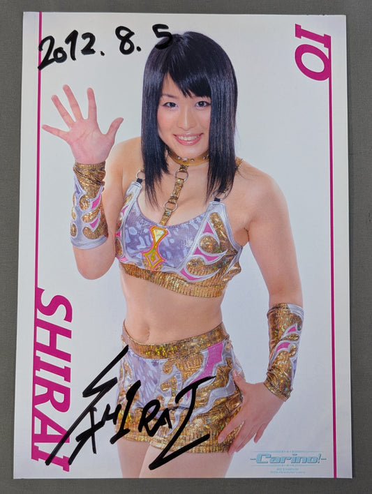 Io Shirai (Iyo Sky)  hand signed autograph  Pro-Photo  (K-3)
