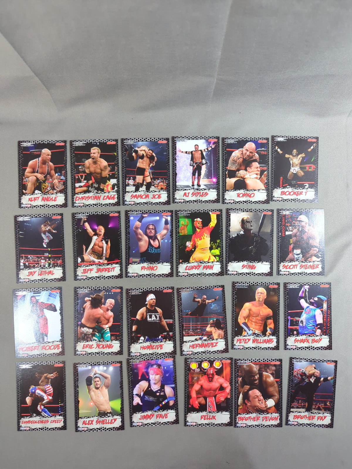 2008 TRISTAR TNA Impact Wrestling Regular Cards 100 Cards Full Complete Set