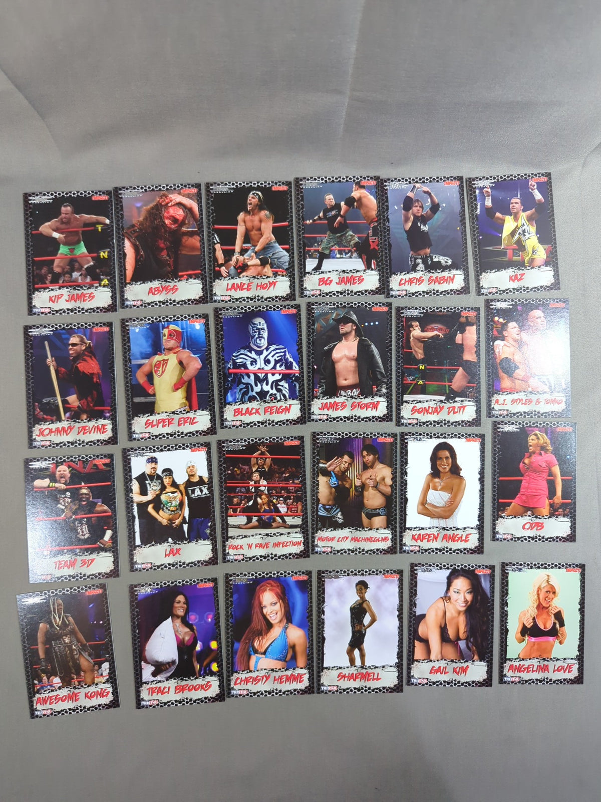 2008 TRISTAR TNA Impact Wrestling Regular Cards 100 Cards Full Complete Set