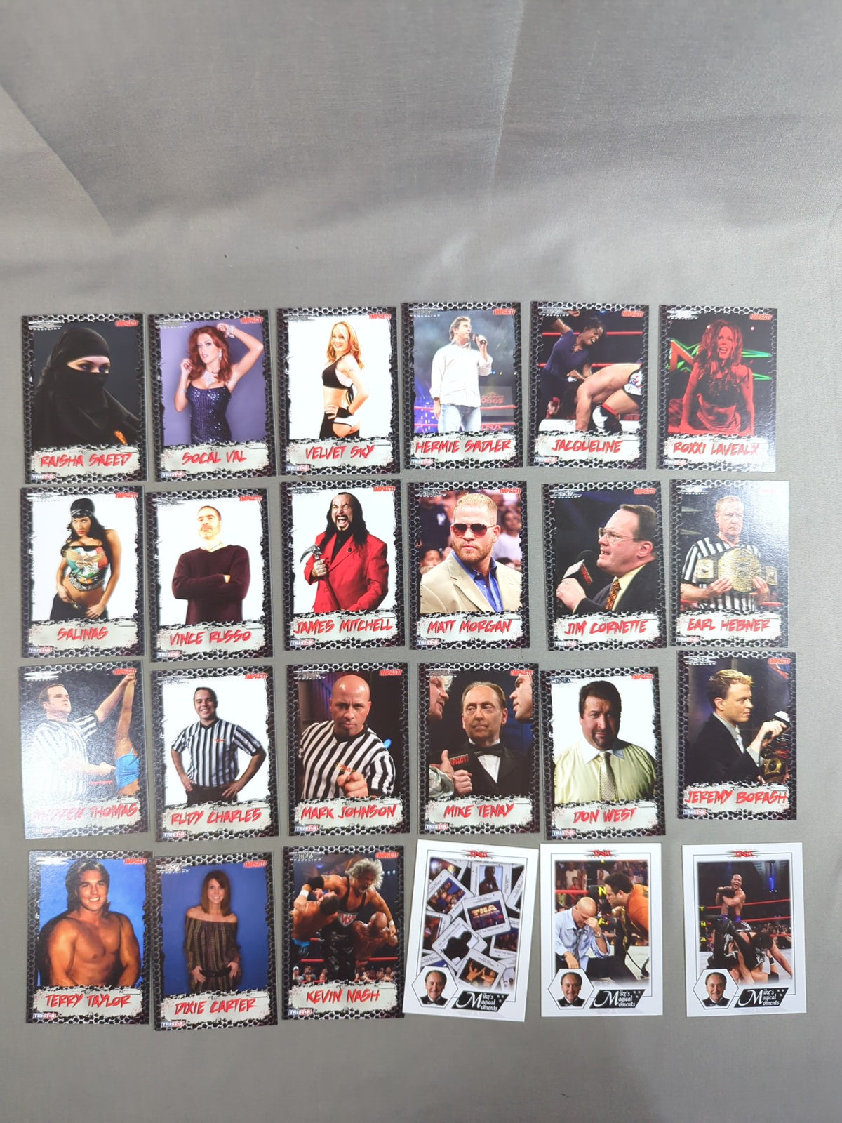2008 TRISTAR TNA Impact Wrestling Regular Cards 100 Cards Full Complete Set