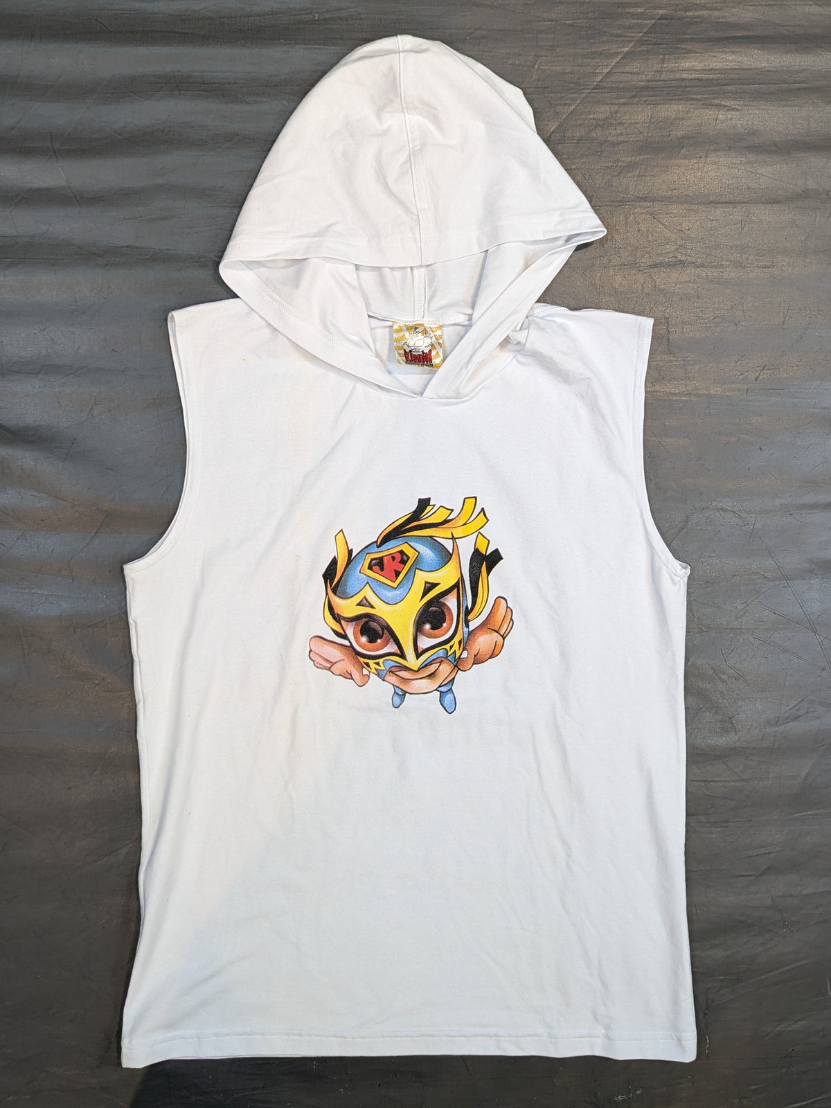 ボラドール・ジュニア イラストノースリーブTシャツ(ホワイト・フーディー)