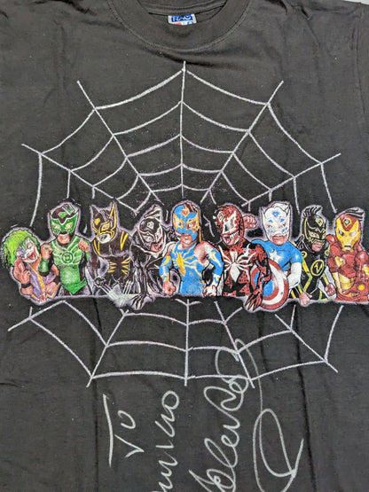 【hand signed autograph】 Volador  Junior Illustration T-Shirt (3) (Black)