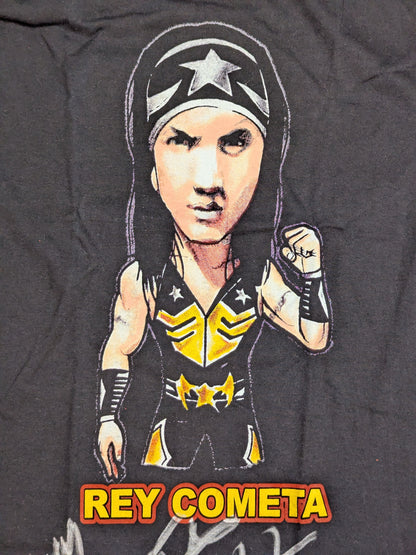 【hand signed autograph】 Rey Kometa Illustration T-Shirt (Black)