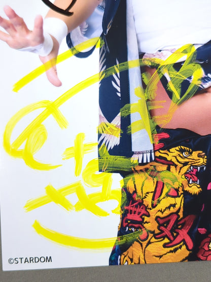 UNAGI SAYAKA  hand signed autograph  Stardom Pro-Photo  (S-3)