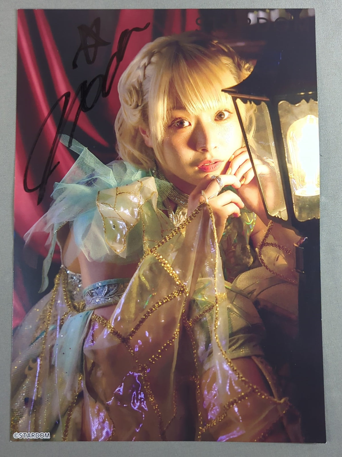 NATSUPOI  hand signed autograph  Stardom Pro-Photo  (U-1)