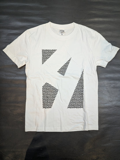 Hiroshi Tanahashi  "A" T-shirt (2) (White×Black)