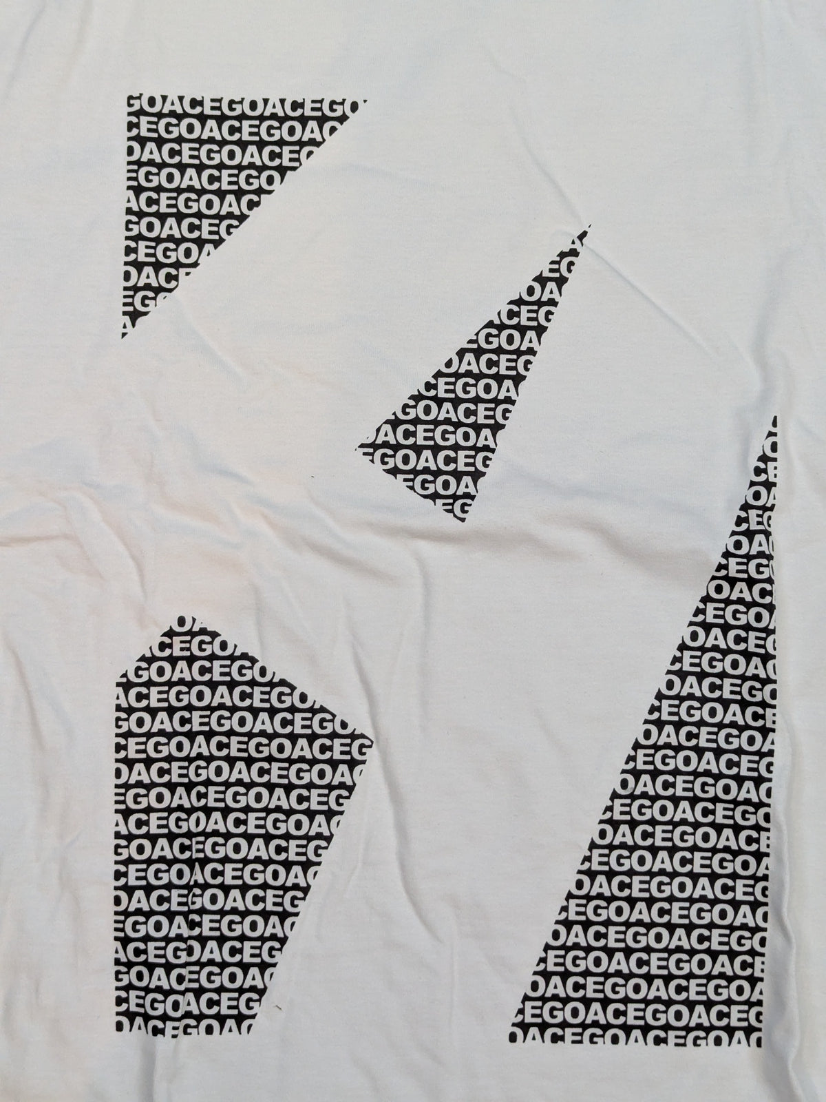 Hiroshi Tanahashi  "A" T-shirt (2) (White×Black)
