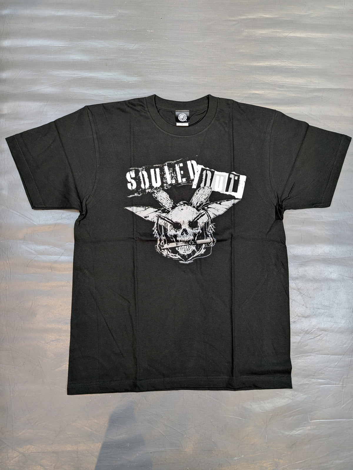 Ren Narita  "SOULED OUT" T-shirt (Black× Silver)