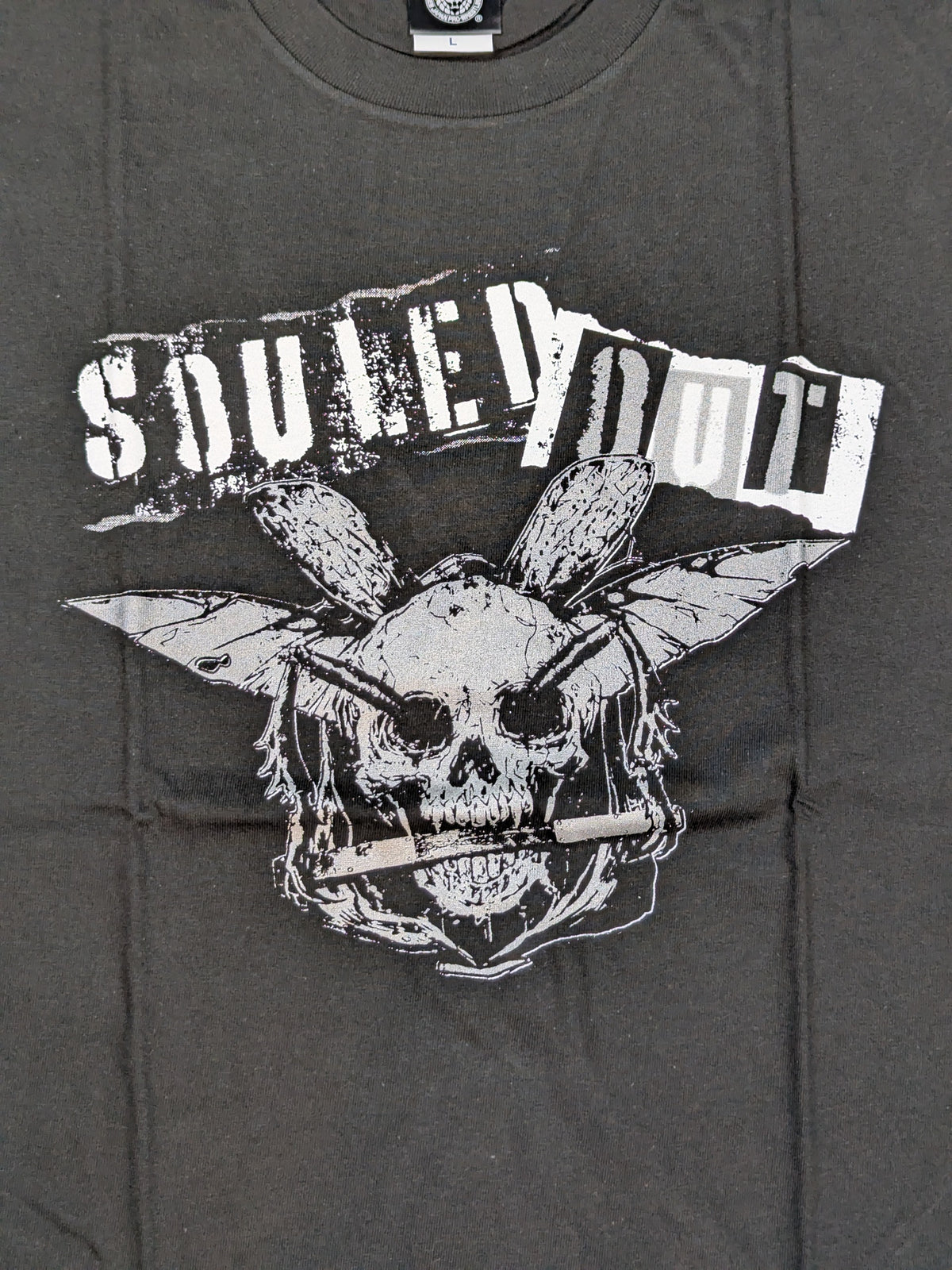 Ren Narita  "SOULED OUT" T-shirt (Black× Silver)