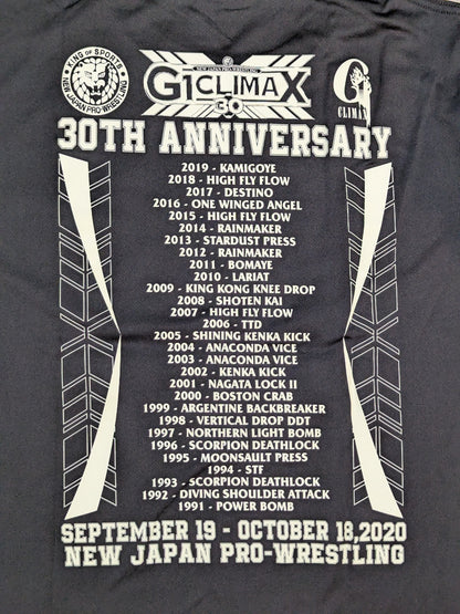 G1 CLIMAX 30 Games Commemorative Dry T-Shirt