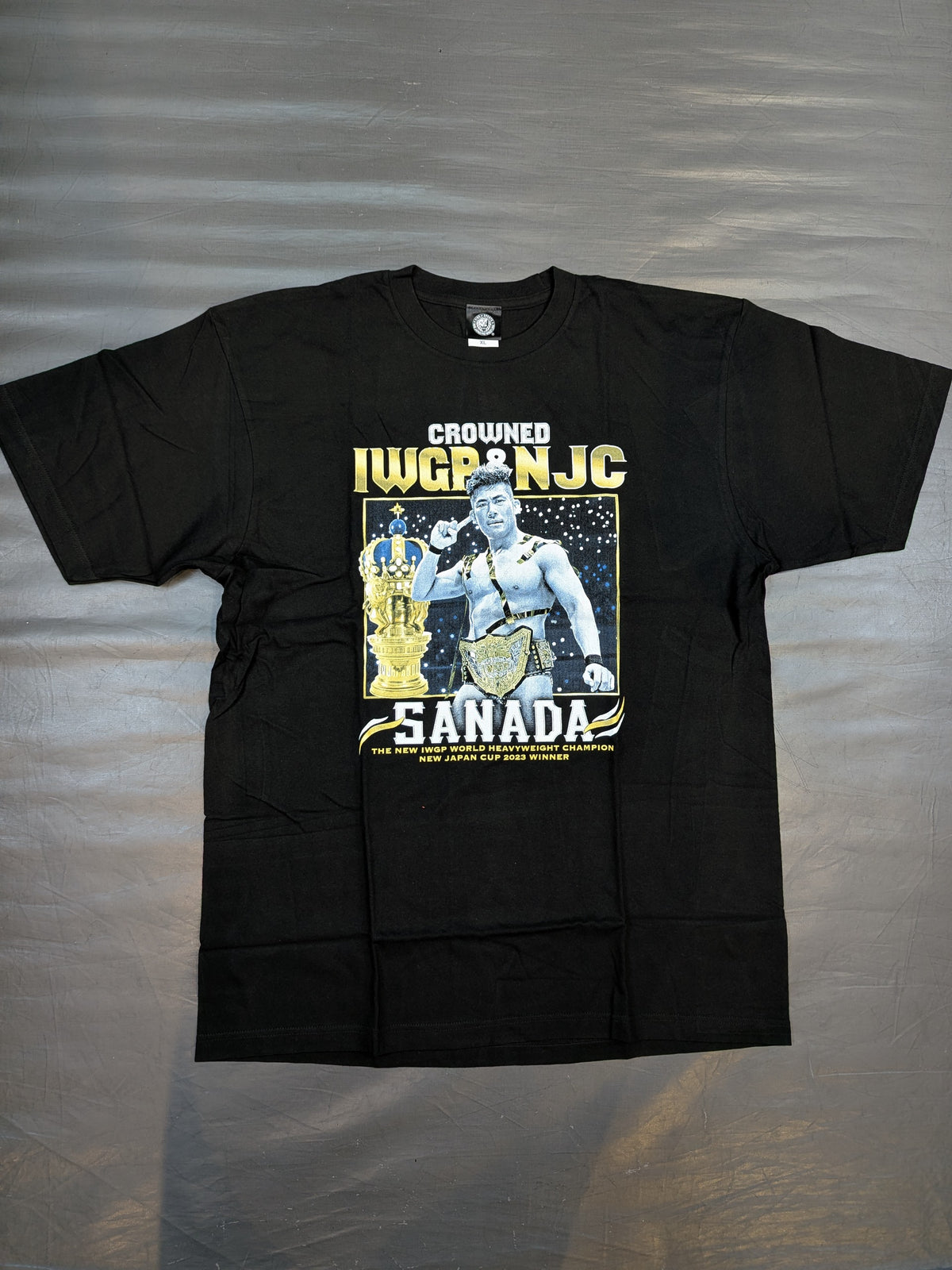 SANADA "NEW JAPAN CUP 2023 Victory & IWGP World Heavyweight Championship" Commemorative T-Shirt