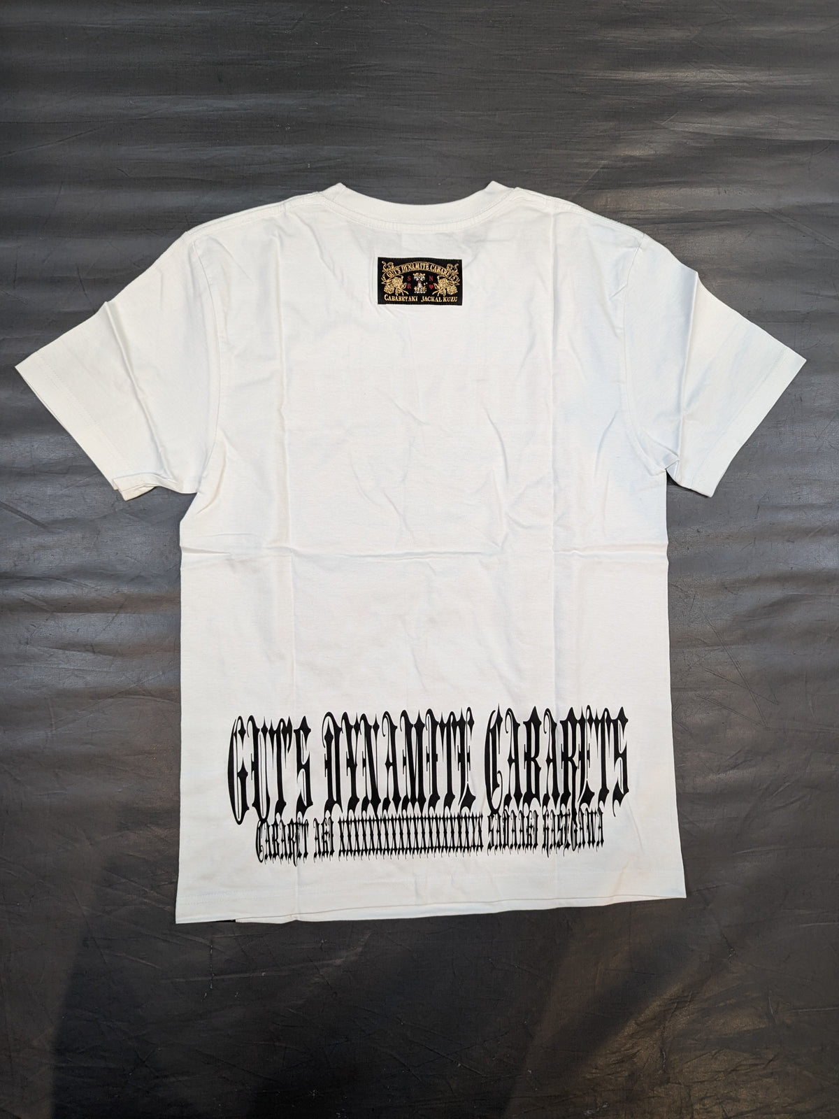 Hiroshi Tanahashi × Guts Dynamite Cabarres Collaboration T-Shirt (7) (White)