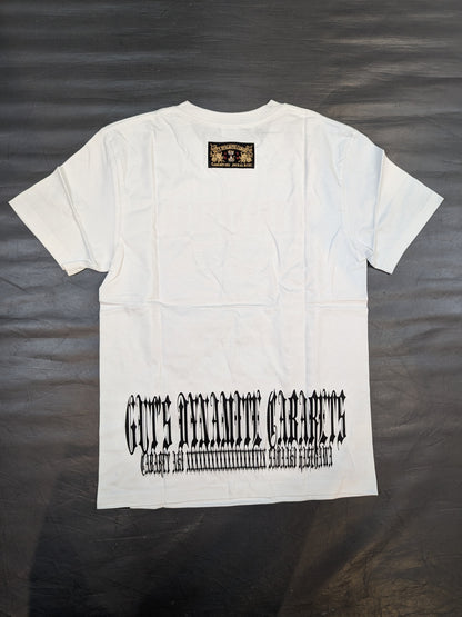 Hiroshi Tanahashi × Guts Dynamite Cabarres Collaboration T-Shirt (7) (White)