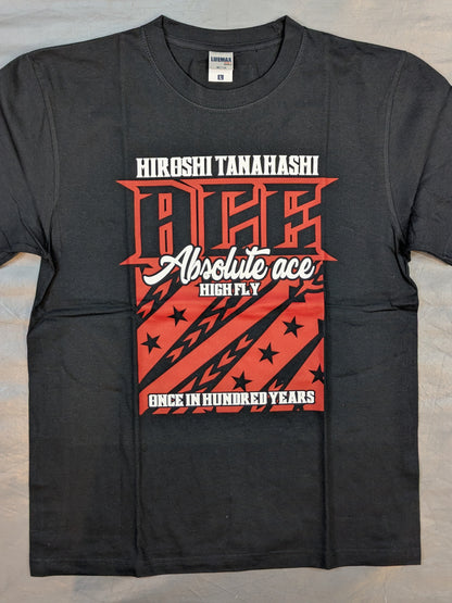 Hiroshi Tanahashi × Guts Dynamite Cabarleys Collaboration T-Shirt (8) (Black)