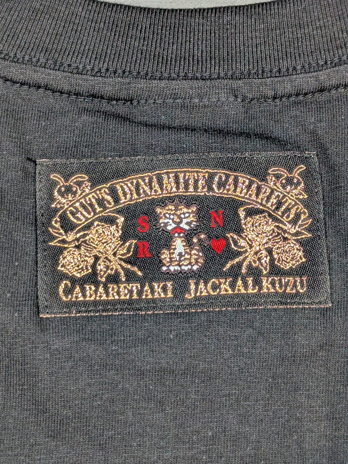 Hiroshi Tanahashi × Guts Dynamite Cabarleys Collaboration T-Shirt (8) (Black)