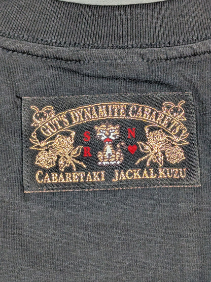 Hiroshi Tanahashi × Guts Dynamite Cabarleys Collaboration T-Shirt (8) (Black)