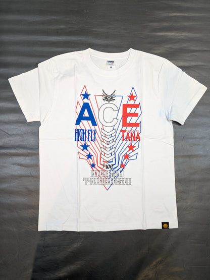 Hiroshi Tanahashi × Guts Dynamite Cabarleys Collaboration T-Shirt (9) (White)