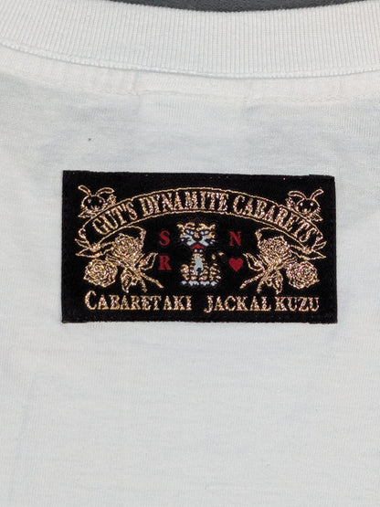 Hiroshi Tanahashi × Guts Dynamite Cabarleys Collaboration T-Shirt (9) (White)