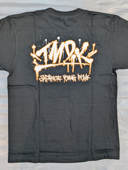 Kosei Fujita × Racquer 'freaks/SHAKU' T-shirt (2) (Black)