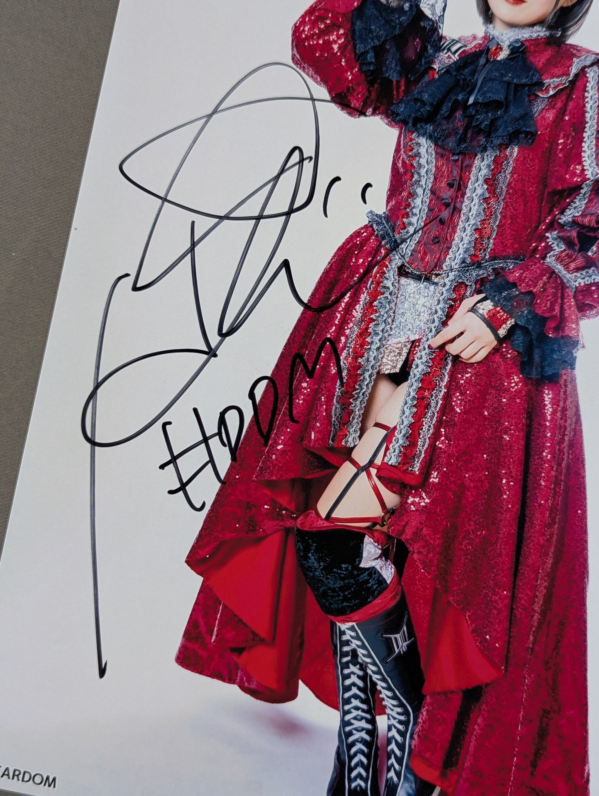 HIMEKA  hand signed autograph  Stardom Pro-Photo  (T-2)