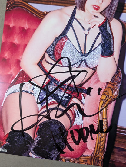 HIMEKA  hand signed autograph  Stardom Pro-Photo  (T-4)