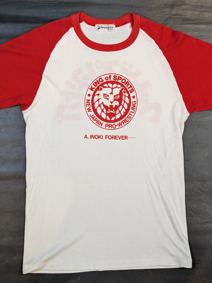 ★ ★ Original  Lion Mark  Classic Raglan T-Shirt (1) (White×Red)
