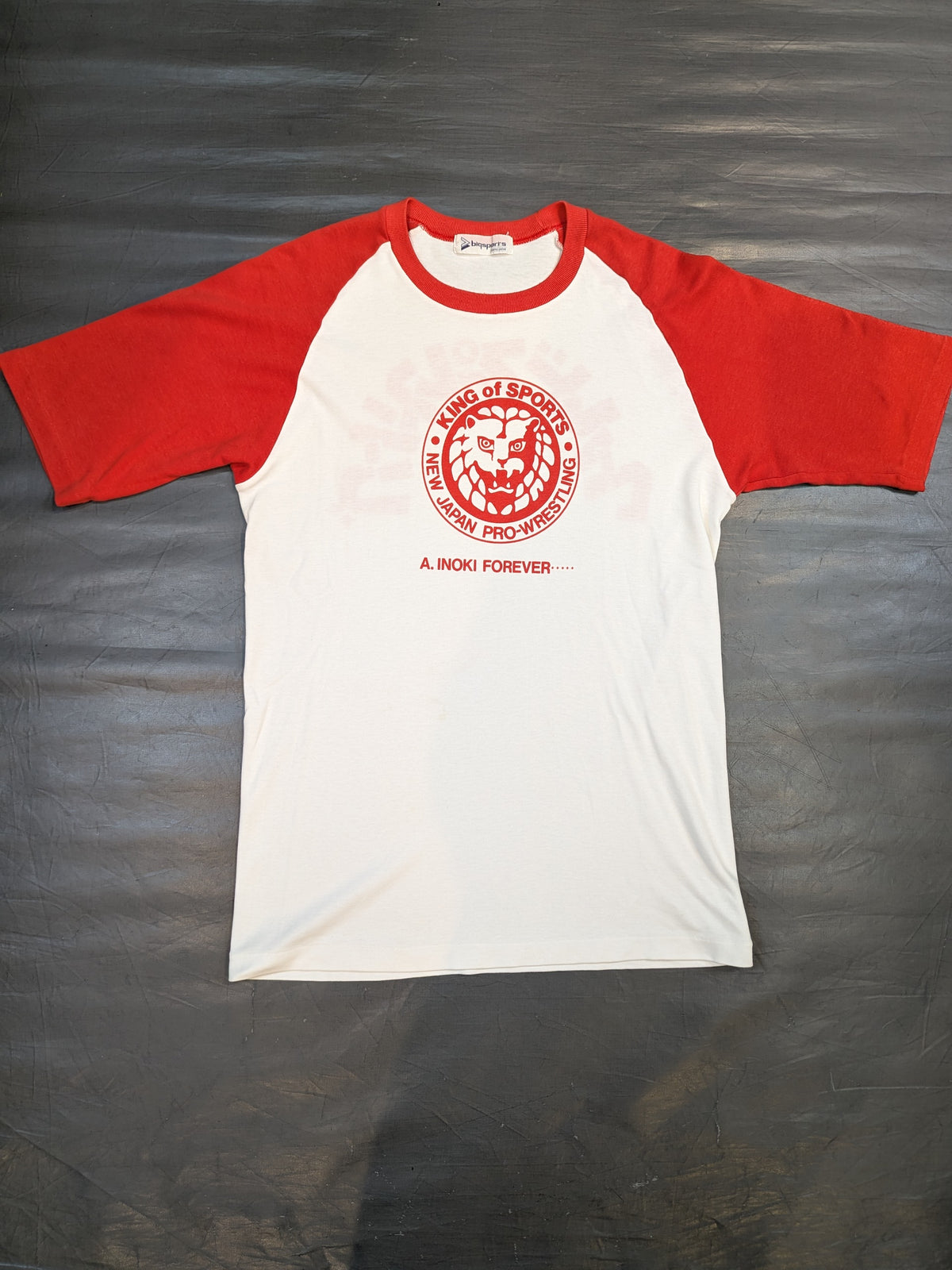 ★ ★ Original  Lion Mark  Classic Raglan T-Shirt (1) (White×Red)