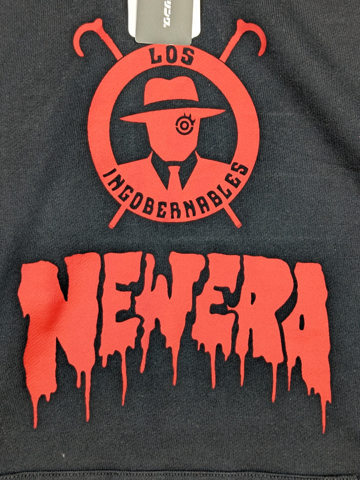 Tetsuya Naito ×NEW ERA Pullover hoodie  (2) (Black×Red)