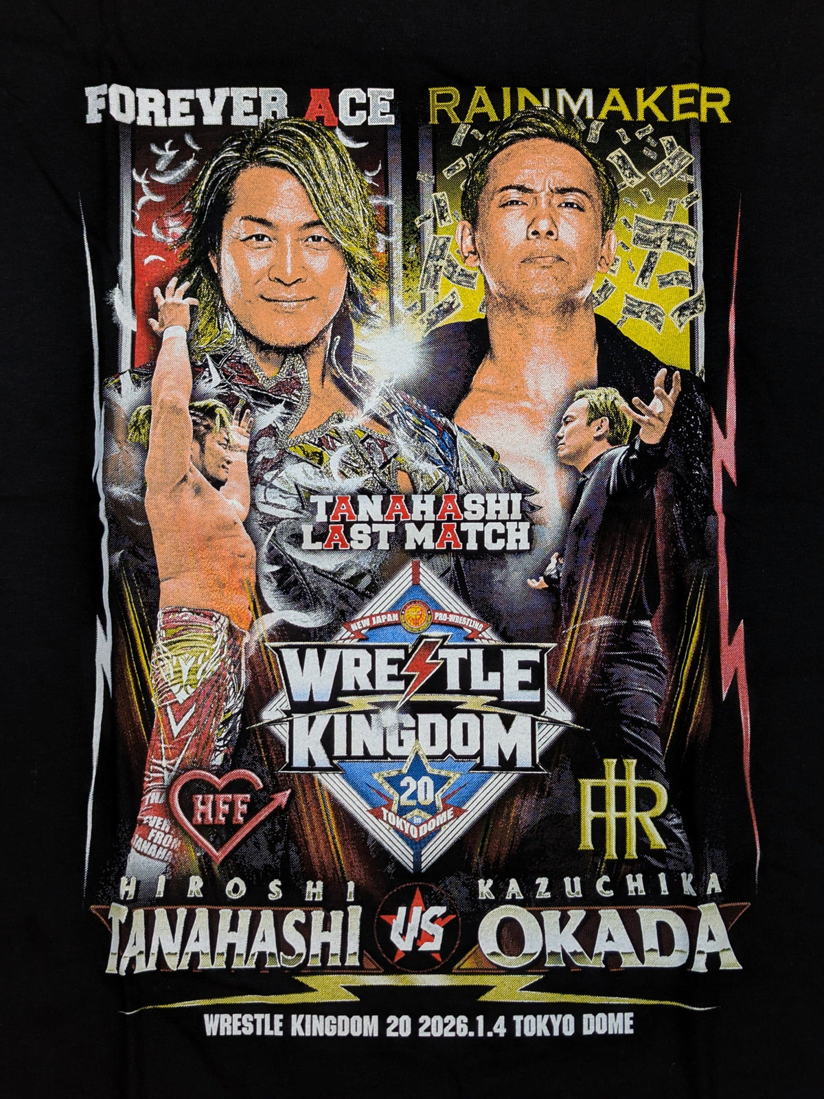 Hiroshi Tanahashi  vs Kazuchika Okada "WK20" Match Commemorative T-Shirt (2)