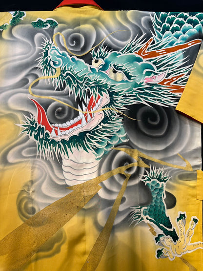 天龍源一郎 ★風雲昇り龍ガウン(黄色)★