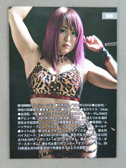 2018 STARDOM COLLECTION CARD Io Shirai (Iyo Sky) (55)