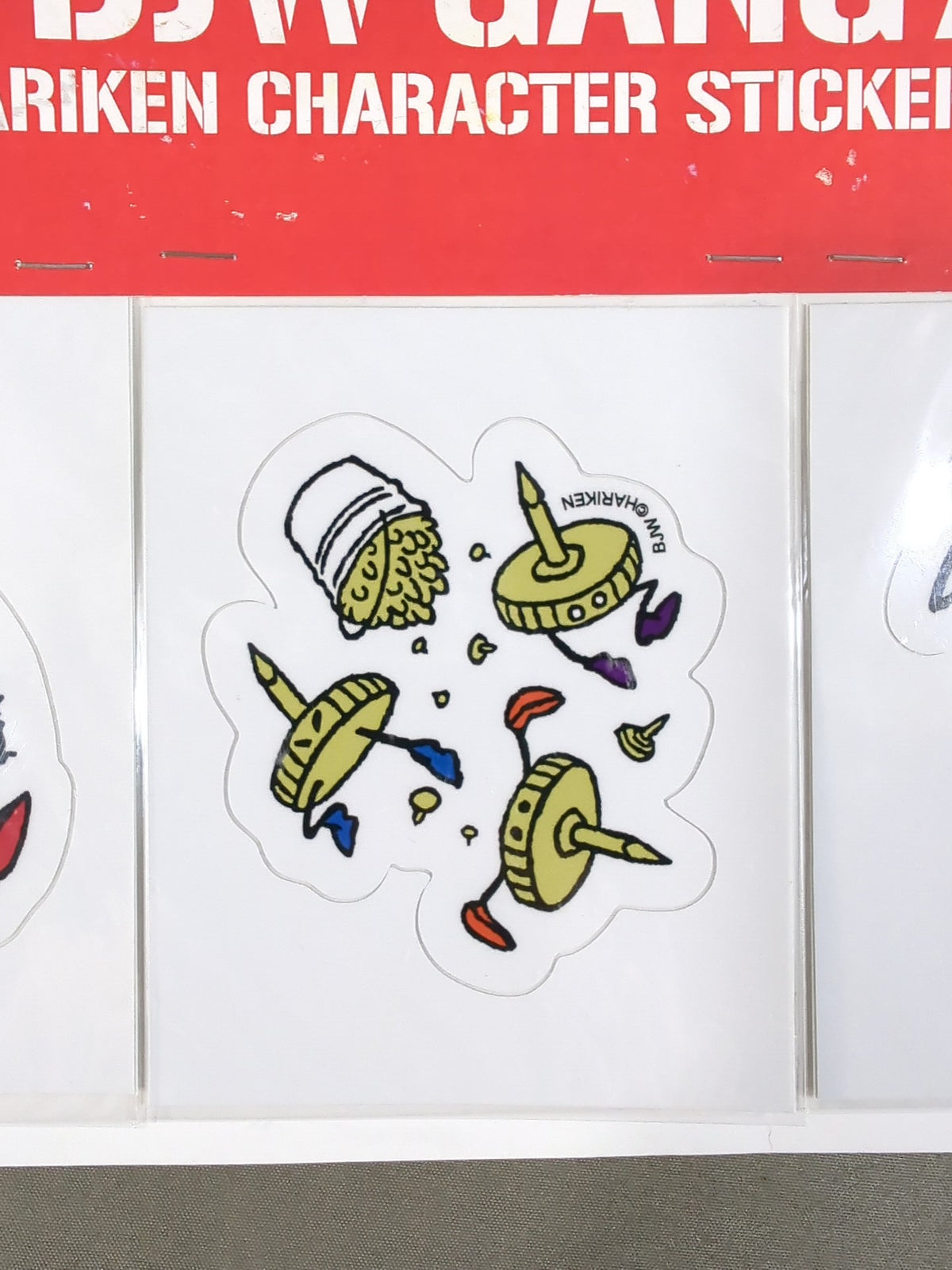 HARIKEN × Big Japan Pro Wrestling  'BJW GANG' Sticker Set (Bloody)