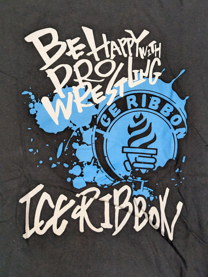 アイスリボン「BE HAPPY WITH WRESTLING」Tシャツ