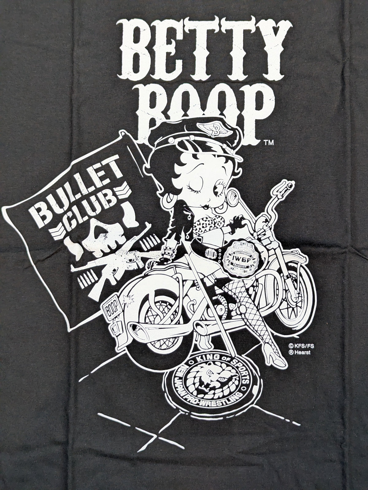 BULLET CLUB × BETTY BOOP(TM) collaboration T-shirt