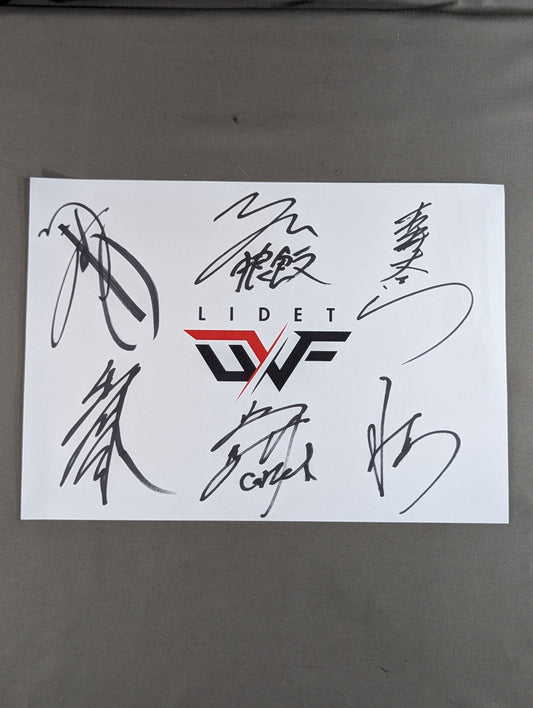 ★LIDET UWF★ 6選手寄せ書き(専用用紙)