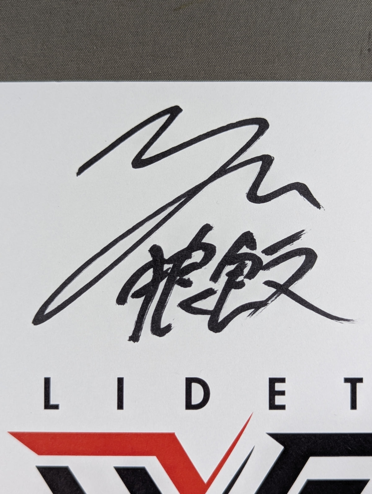 ★LIDET UWF★ 6選手寄せ書き(専用用紙)