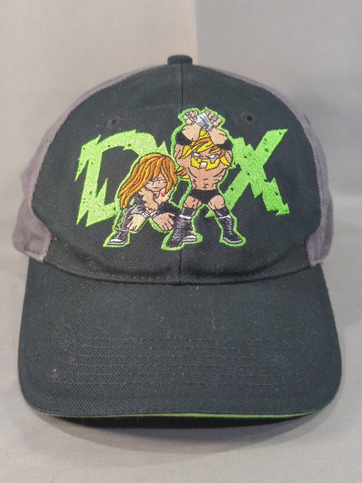 D-GENERATION X イラストキャップ①(WWE/ブラック×グレー)