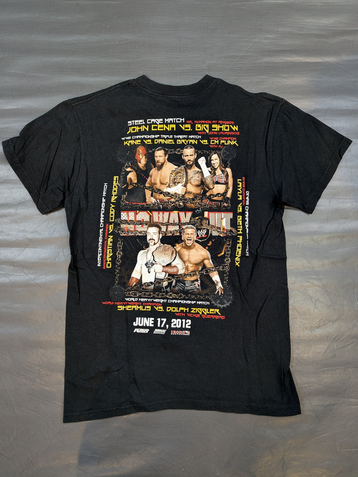 NO WAY OUT 2012 ピクチャーTシャツ(WWE(2011) / ブラック)